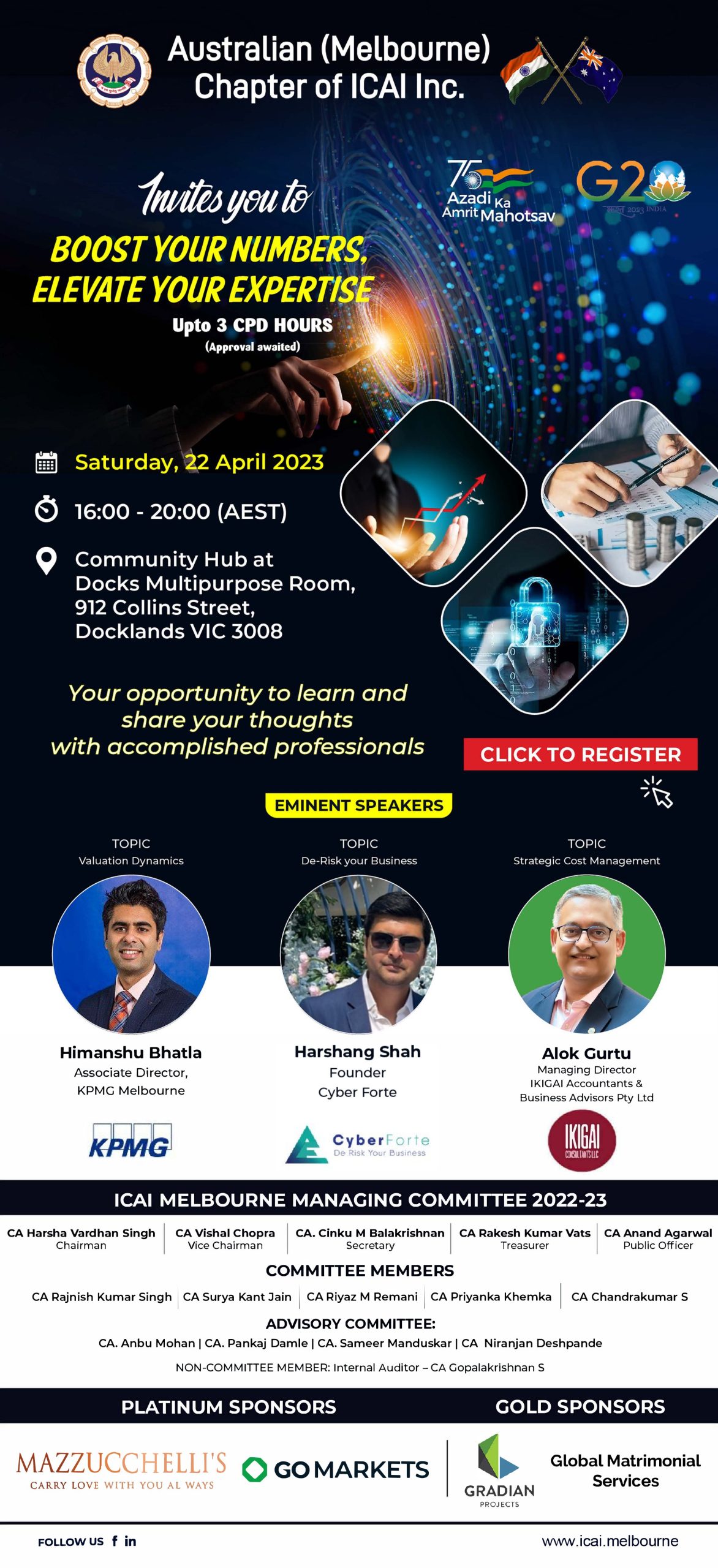 CPD sessions on 22 April 2023