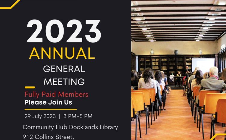 Annual General Meeting 2023 ICAI Melbourne
