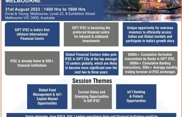 Business Opportunities for Australian Institutions at India's maiden IFSC at GIFT City