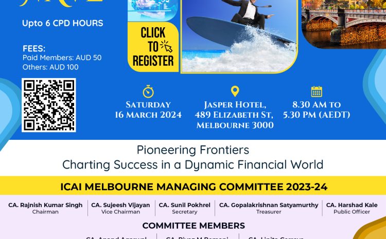 Lead the Wave – 5th Annual Conference of ICAI Melbourne