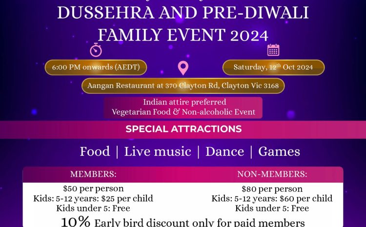 Dussehra and Pre-Diwali Family Event